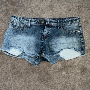Denim shorts